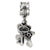 Three Keys Charm Dangle Bead in Sterling Silver