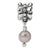 Sterling Silver Grey Freshwater Cultured Pearl Dangle Bead Charm hide-image