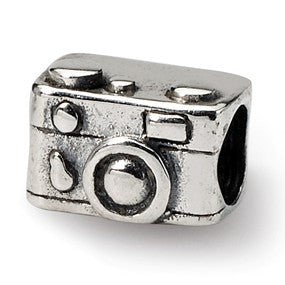 Sterling Silver Kids Camera Bead Charm hide-image