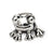 Frog Charm Bead in Sterling Silver