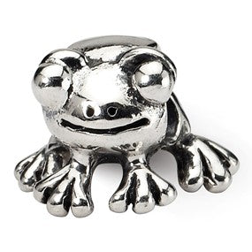 Sterling Silver Frog Bead Charm hide-image