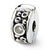 Sterling Silver Hinged CZ & Dots Clip Bead Charm hide-image