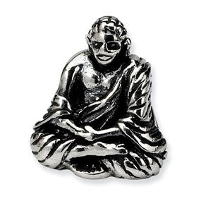 Sterling Silver Buddha Bead Charm hide-image