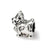 Kids Cow w/ Bell Charm Bead in Sterling Silver