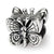 Sterling Silver Kids Butterfly Bead Charm hide-image