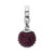 June Swarovski Elements Ball Charm Dangle Bead in Sterling Silver