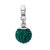 May Swarovski Elements Ball Charm Dangle Bead in Sterling Silver