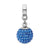 Sept Swarovski Elements Ball Charm Dangle Bead in Sterling Silver