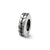 Notched Spacer Charm Bead in Sterling Silver