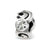 April Swarovski Elements Birthstone Charm Bead in Sterling Silver