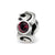 January Swarovski Elements Birthstone Charm Bead in Sterling Silver