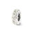 April Single Row Swarovski Elements Charm Bead in Sterling Silver