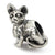 Sterling Silver Oriental Cat Bead Charm hide-image