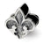 Sterling Silver Fleur de Lis Bead Charm hide-image