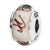 Sterling Silver White/Plum Scribbles Hand-blown Glass Bead Charm hide-image