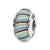 Multi-color Hand-blown Glass Charm Bead in Sterling Silver