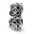 Sterling Silver Pink CZ Connector Bead Charm hide-image