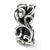 Scroll Connector Charm Bead in Sterling Silver