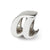 Letter A Script Charm Bead in Sterling Silver