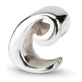 Sterling Silver Letter C Script Bead Charm hide-image