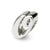 Letter O Script Charm Bead in Sterling Silver