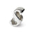 Letter S Script Charm Bead in Sterling Silver