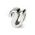 Letter V Script Charm Bead in Sterling Silver