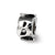 Letter B Message Charm Bead in Sterling Silver