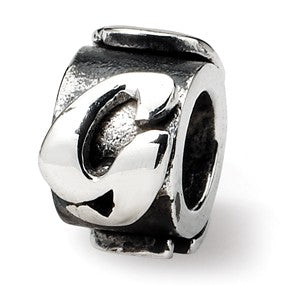 Sterling Silver Letter G Message Bead Charm hide-image