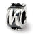 Sterling Silver Letter M Message Bead Charm hide-image