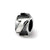 Number 1 Message Charm Bead in Sterling Silver