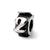 Number 2 Message Charm Bead in Sterling Silver