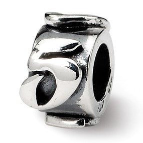 Sterling Silver Number 5 Message Bead Charm hide-image