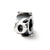 Number 6 Message Charm Bead in Sterling Silver