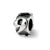 Number 9 Message Charm Bead in Sterling Silver