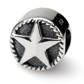 Sterling silver Star Bead Charm hide-image