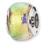 Sterling Silver Yellow Dichroic Glass Bead Charm hide-image