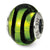 Sterling Silver Green/Black Italian Murano Bead Charm hide-image