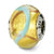 Sterling Silver Yellow/Gold/Blue Italian Murano Bead Charm hide-image