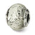 Sterling Silver Silver/Black Italian Murano Bead Charm hide-image