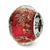 Sterling Silver Red/Gold Italian Murano Bead Charm hide-image