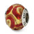 Sterling Silver Yellow/Gold/Red Italian Murano Bead Charm hide-image