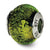 Sterling Silver Green/Black Italian Murano Bead Charm hide-image