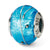 Blue/Silver Italian Murano Charm Bead in Sterling Silver