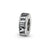 Roman Numeral Spacer Charm Bead in Sterling Silver