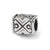 Tribal Design Bali Charm Bead in Sterling Silver