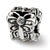 Sterling Silver Butterfly w/CZ Bali Bead Charm hide-image