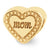 Gold Plated Mom Heart Bead Charm hide-image