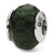 Sterling Silver Dark Green Quartz Stone Bead Charm hide-image