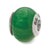 Green Cracked Agate Stone Charm Bead in Sterling Silver